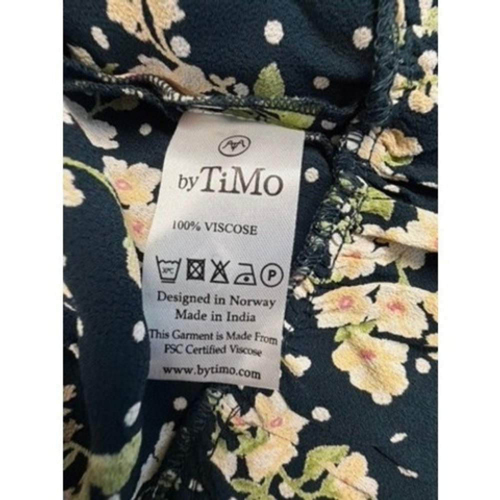 byTiMo‎ New York Blossom Crepe Gather Mini Dress  Floral XS NWT  Babydoll Sexy - Picture 16 of 16